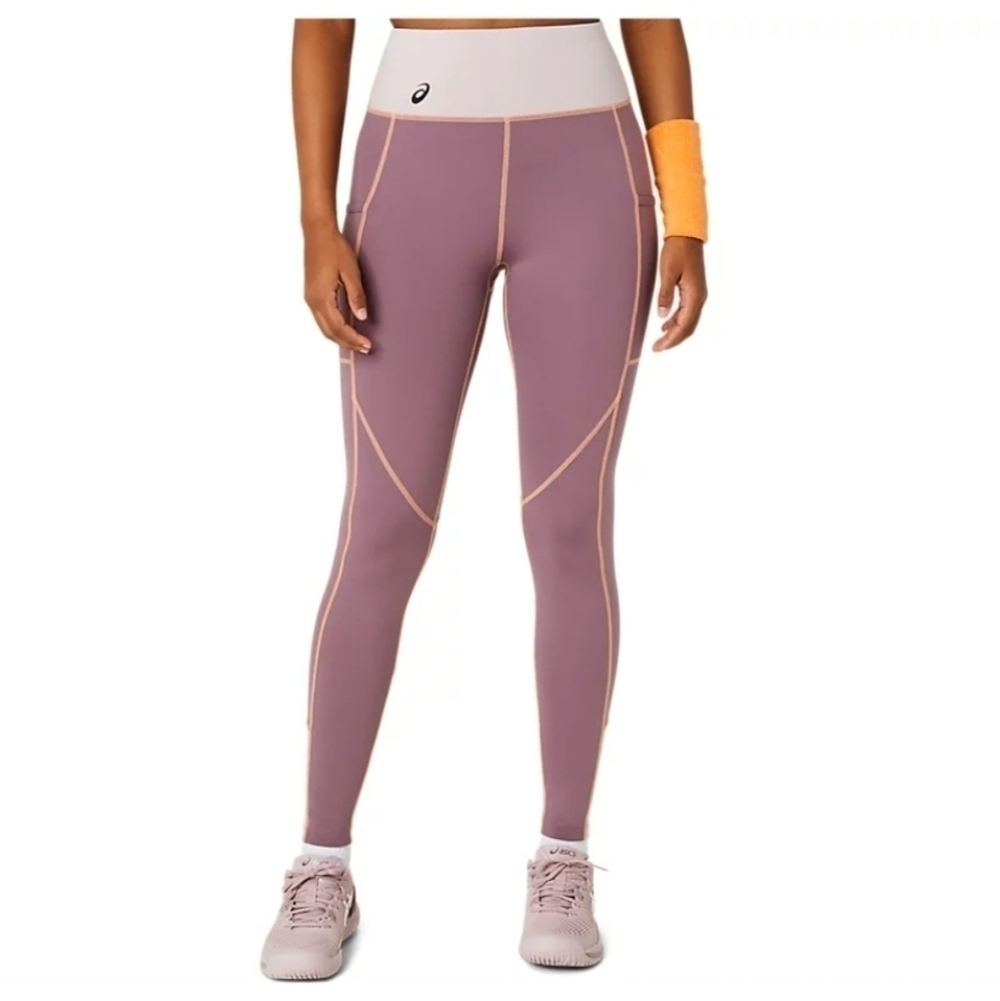 Asics WOMEN'S TIGHT. Color: Dusty Mauve. Size small. New.Uplift your game with